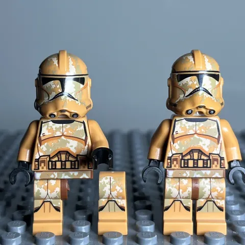 LEGO Star Wars Lot of (2) Geonosis Clone Trooper Minifigure SW0606 - 1U