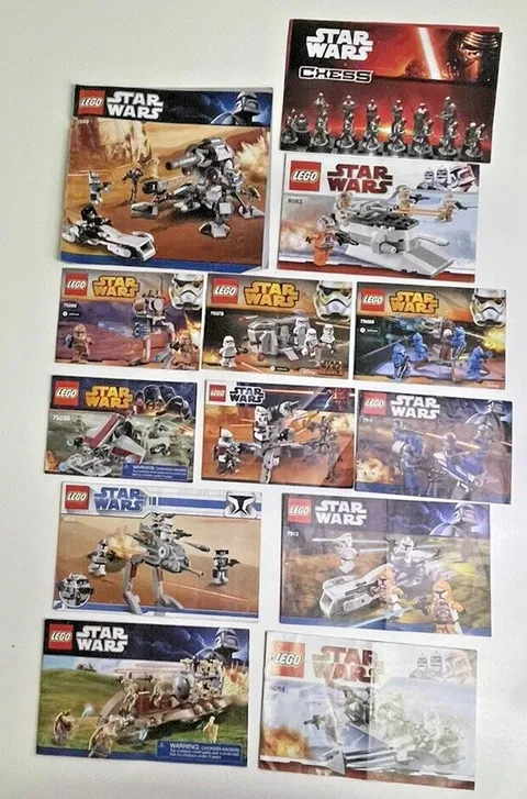 LEGO Star Wars Manual Lot 75035 9488 7914 75089 8014 7929 8084 7913 8083 7869