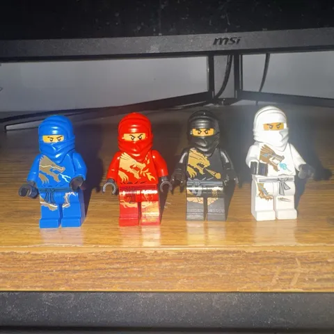 LEGO NINJAGO DX lot of 4 Jay Kai Cole Zane Minifigures