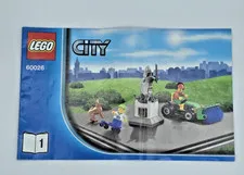 Lego City 60026 Town Square Statue & Street Sweeper Instruction Booklet 1 ONLY