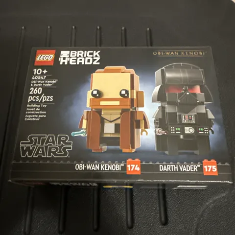 LEGO 40547 BrickHeadz Star Wars Obi-Wan Kenobi Darth Vader NEW Sealed RETIRED