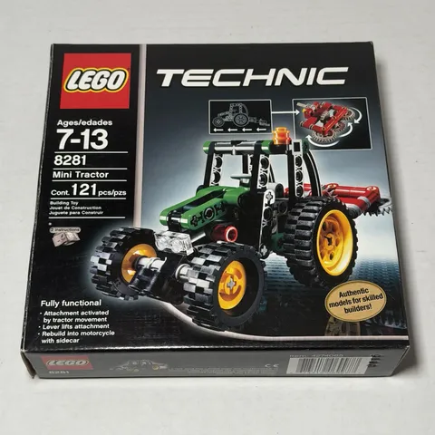 LEGO Technic 8281 - Mini Tractor & Motorcycle w/Sidecar 121 Pieces USED COMPLETE
