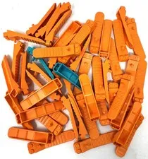 Lot of 50 Lego Orange & Teal Brick and Axle Separator Human Tool 96874 Bulk