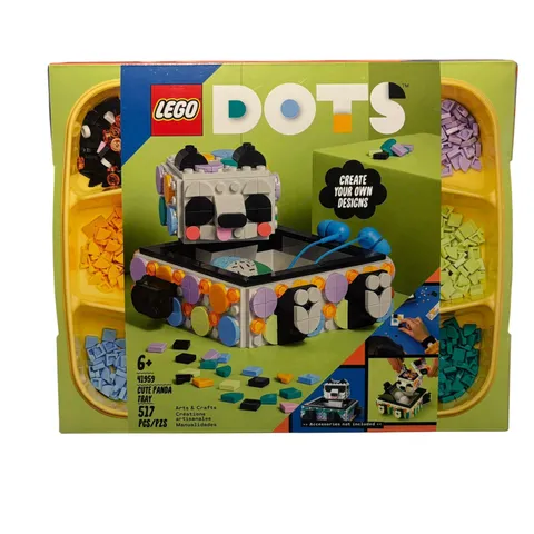 NEW LEGO DOTS CUTE PANDA TRAY 41959 ARTS & CRAFTS NIB Discontinued 