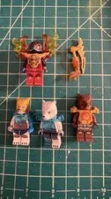 LEGO Legends of Chima Minifigure Lot of  4 w/ Armor Used Great Condition