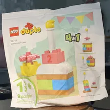 LEGO DUPLO Celebration Cake 30712 4-in-1 Polybag Set 9 pcs Age 1½+