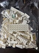 LEGO White Bricks 6 oz Bulk Lot White Legos Window Round Square