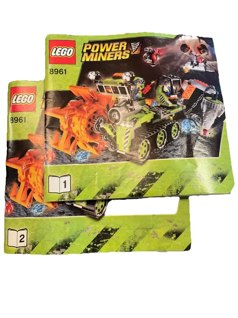 LEGO Power Miners 8961 Crystal Sweeper Instruction Manual Booklet ONLY