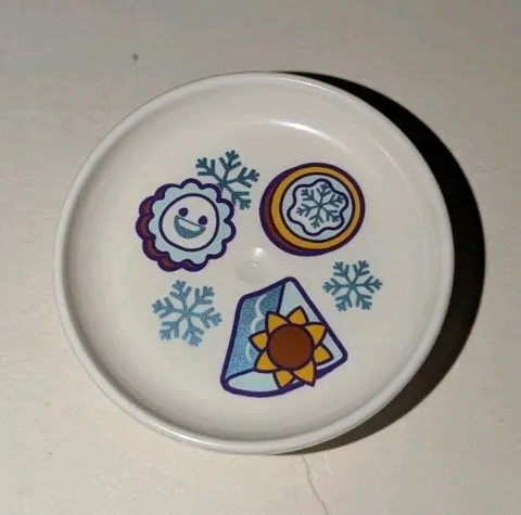 LEGO Duplo Dish PLATE CAKE SNOWGIE COOKIES TREATS SNACK FOOD TRAY Castle Frozen