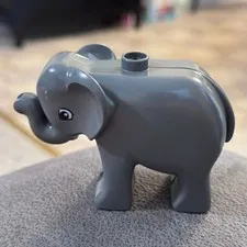 Lego Duplo Elephant Baby Calf Toddler Toy Pretend Play Animal Figure Zoo Circus