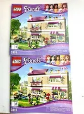 LEGO Friends 2-Booklets Olivia's House #3315 MANUAL INSTRUCTIONS ONLY!!!!
