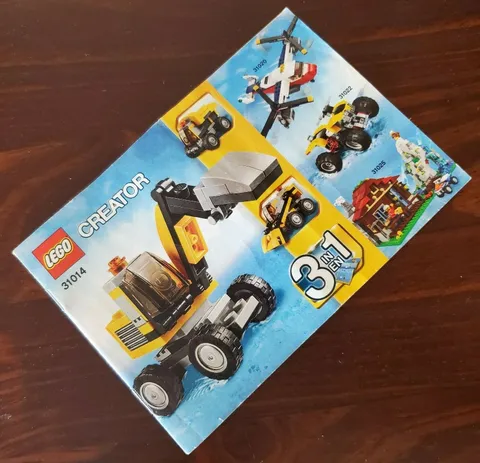 INSTRUCTION MANUAL Lego Creator Power Digger 31014 Construction Vehicle