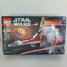 2006 Lego Star Wars Set 6205 V-WING FIGHTER w/ Clone V-Wing Pilot (New) crushed