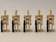 Lego Star Wars: Lot of 5 Minifigures Battle Droid with Blaster