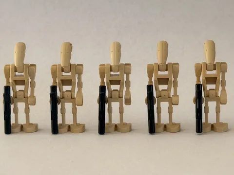 Lego Star Wars: Lot of 5 Minifigures Battle Droid with Blaster
