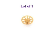 Lego 24mm D. 9 Spoke Wheel Cover Pearl Gold for Wheels 55982 56145