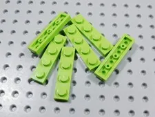 LEGO Lot of 6 Lime Green 1x3 Plates BM