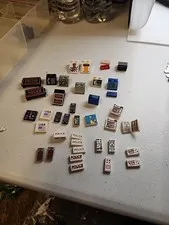 Assortment Of Lego Computer, Police, Pirate And Space Logo Control Panels Etc.