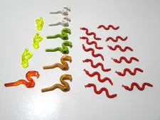 LEGO 22X SNAKES PARTS 30115,  98136, 98348 SEE BELOW