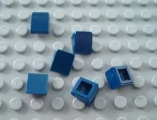 New LEGO Lot of 6 Dark Blue 1x1x2/3 Mini Slopes Part and Pieces