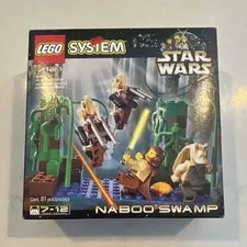 LEGO Star Wars 7121 Naboo Swamp Set 81 pcs Jar Jar Qui-Gon Battle Droid Box
