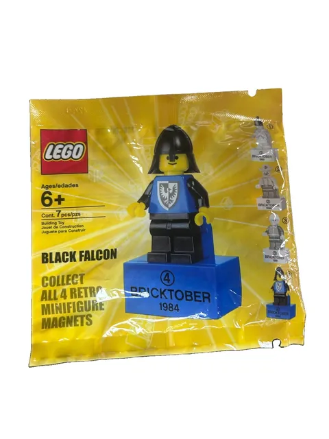 Lego 2855046 Bricktober 1984 Black Falcon Minifigure Magnet 4613832  NEW Polybag