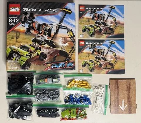 LEGO Racers: Desert Hammer (8496), Complete w/ Manual, Minifigs, & Box