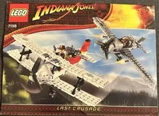 Manual Only Lego 7198 Indiana Jones Last Crusade FIGHTER PLANE U10