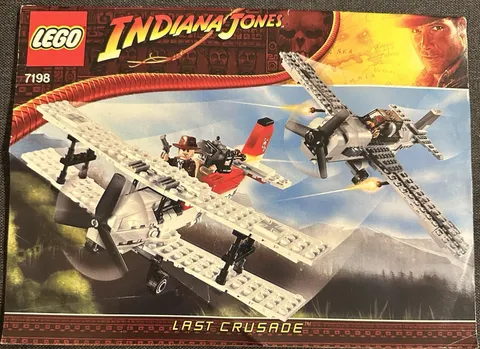 Manual Only Lego 7198 Indiana Jones Last Crusade FIGHTER PLANE U10