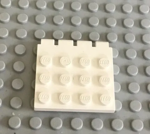 LEGO Car Truck Vehicle White Hinge Vehicle Roof 4 x 4, Part 4213