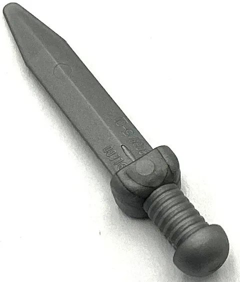 Lego New Flat Silver Minifigure Weapon Sword Roman Gladius with Thick Crossguard
