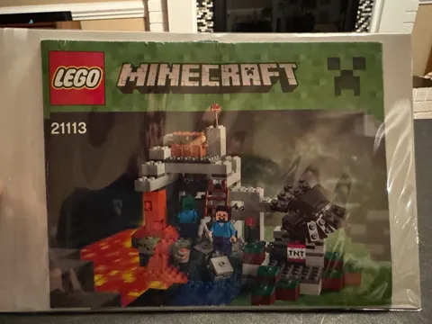 LEGO Minecraft The Cave 21113 Instruction Manual ONLY Retired First Wave