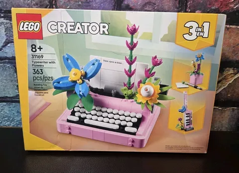 LEGO Creator 3 in 1 Typewriter with Flowers Building Toy Set 3 Options #31169