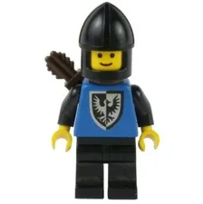 LEGO® Vintage Castle 1984 BLACK FALCON w Arrow Quiver Minifigure cas301