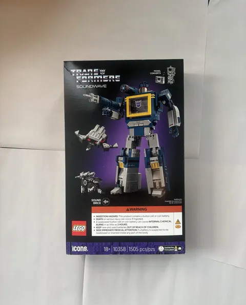 LEGO Transformers: Soundwave #10358 1505 Factory Sealed NIB