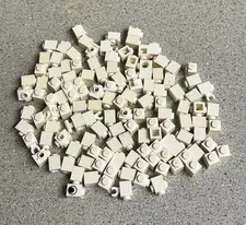 Genuine Lego 130 Pieces White Brick 1x1 Bulk Building Parts Lot 3005 Mixed