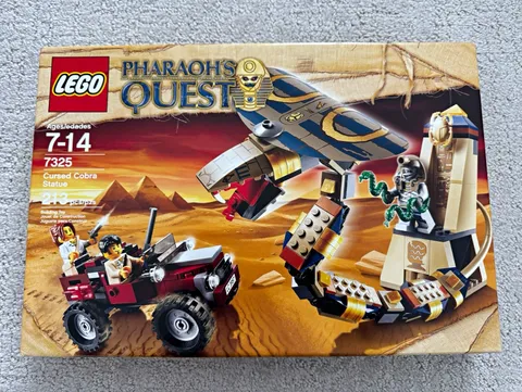LEGO Pharaoh's Quest Cursed Cobra Statue 7325 213 pcs Age 7-14 Box