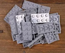 LEGO Light Bluish Gray Plate 2 x 4 Part No. 3020 Qty 25