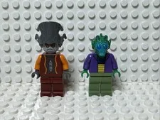 Lot 2 Lego Star Wars Nute Gunray + Onaconda Farr Minifigs SW0242 SW0241 8036 G72