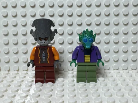 Lot 2 Lego Star Wars Nute Gunray + Onaconda Farr Minifigs SW0242 SW0241 8036 G72