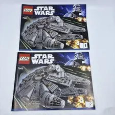 Lego Star Wars 7965 Millennium Falcon Instruction Manuals Only Books 1 & 2