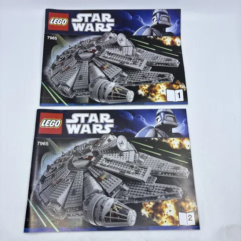 Lego Star Wars 7965 Millennium Falcon Instruction Manuals Only Books 1 & 2