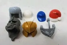 Lot Of 7 Lego Helmets & Hats