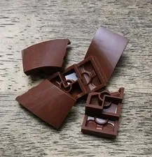 LEGO Reddish Brown Wedge 3 x 2 Right No Studs. QTY 5. Part No. 80178.