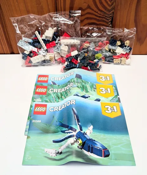 LEGO Creator Deep Sea Creatures 31088 3-in-1 Building Set - NEW Sealed Bags
