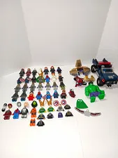 LEGO Marvel Super Heroes Minifigure Mixed Lot Of 30 Figures + Builds & Extras!