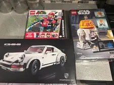 LEGO set bundle  Porsche 911 (10295)  Droid Building Set (75416) and Mario (7204