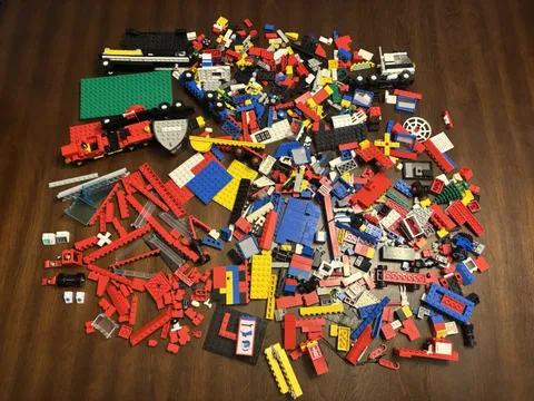 Vintage LEGO Bulk Lot Random Parts Castle Town Space City