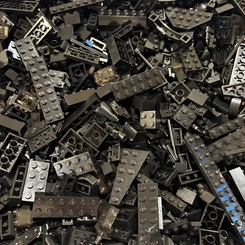 LEGO Black Pieces Lot - 7.1 oz - Free Shipping