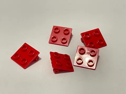 Lego 6134 Red Replacement Add-on Pieces Parts Lot of 5
